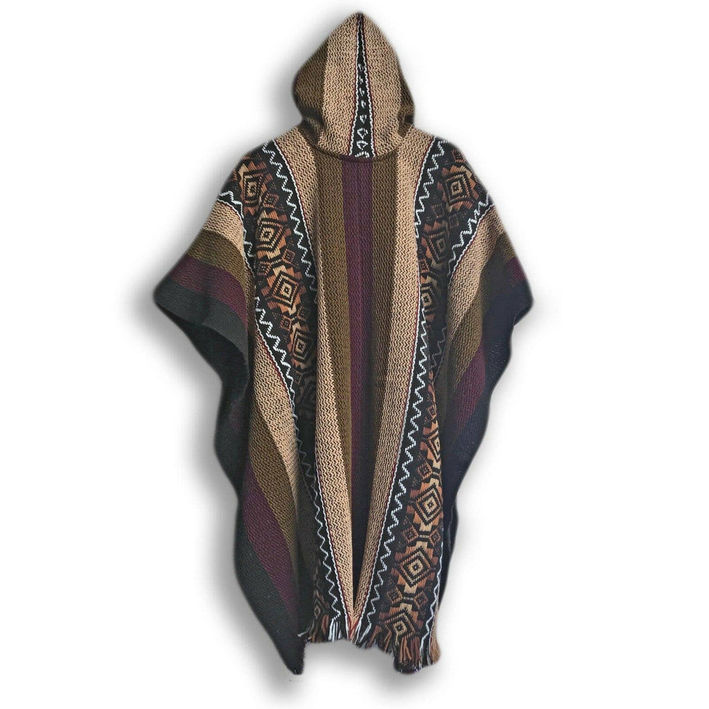 Pradera - Llama Wool Poncho - (Handmade in Ecuador)
